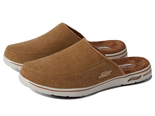 Skechers Herren Arch Fit Lounge Hausschuh, Weizen Textil, 39.5 EU von Skechers