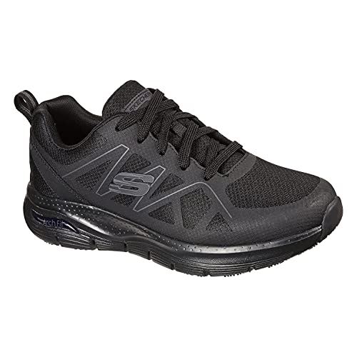 Skechers Herren Arch Fit Sr Axtell work shoes, Black Synthetic Textile, 43 EU von Skechers