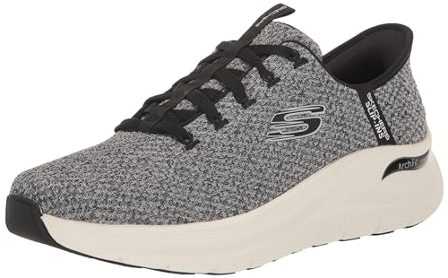 Skechers Herren Slip-ins: Arch Fit 2.0-Look Ahead Knit Lace Up Slip on Sneakers Sneaker, Weiß/Schwarz, 47.5 EU X-Weit Skechers Herren Slip-ins: Arch Fit 2.0-Look Ahead Knit Lace Up Slip on Sneakers Sneaker, Weiß/Schwarz, 47.5 EU X-Weit von Skechers
