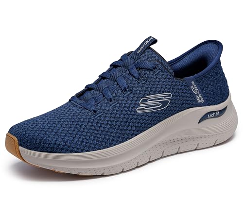 Skechers Herren Sports Shoes, Navy Knit, 42 EU von Skechers
