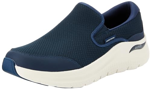 Skechers Herren Arch Fit 2.0 Vallo Slip-On, Marineblaues Netzleder, 41 EU von Skechers