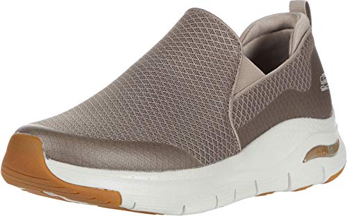 Skechers Herren Arch Fit Banlin Sneaker, Taupe Mesh Synthetic Trim, 39.5 EU von Skechers