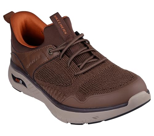 Skechers USA Men's Herren Arch Fit Crosser-Emeric Sneaker, Braun, 45.5 EU von Skechers