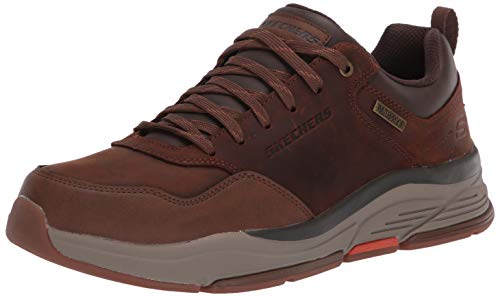 Skechers Herren BENAGO Men Sneaker, Dark Brown Waterproof Leather, 39.5 EU von Skechers