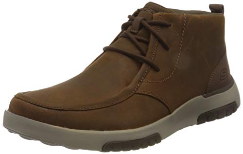 Skechers Herren Bellinger 2.0 TREMBO lace-up Shoes,Winter Boots, Dark Brown Leather, 43 EU von Skechers