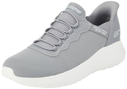 Skechers Herren Sneakers, Grauer Strick, 47.5 EU von Skechers