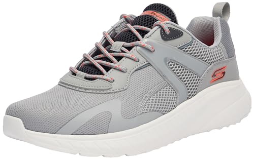 Skechers Herren Bobs Squad Chaos Elevated Drift Sneaker, Graues Synthetisches Multi-Mesh, 39 EU von Skechers