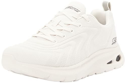 Skechers Herren Bobs Unity Sleek Revive Sneaker, Off-White Engineered Knit, 48.5 EU von Skechers