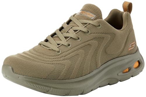 Skechers Herren Bobs Unity Sleek Revive Sneaker, Olivgrün gestrickt, 46 EU von Skechers