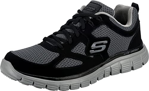 Skechers Herren Burns Agoura Sneaker, Schwarz (Black 52635-Bkgy), 41 EU von Skechers