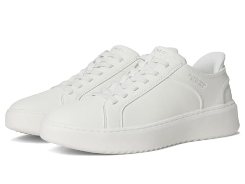 Skechers Men's Court Break-Double Vented Hands Freee Slip-ins Sneaker, Weiss/opulenter Garten, 9.5 Wide von Skechers