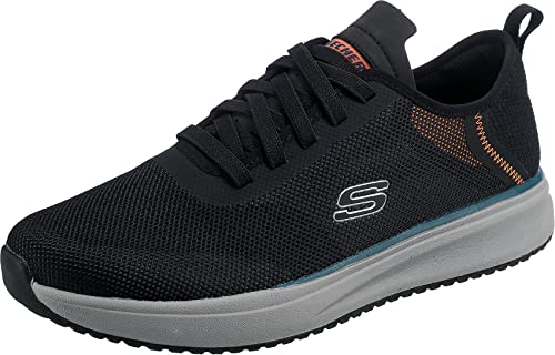 Skechers Herren Crowder DESTINO Sneaker, Black Mesh/Synthetic, 42.5 EU von Skechers