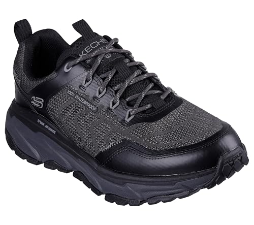 Skechers Herren D'Lux Journey Defender Stitch Wanderschuh, Black Synthetic/Textile/Trim, 40 EU von Skechers