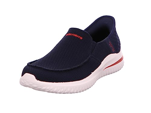 Skechers Herren Delson 3.0 Cabrino Slip-On, Marineblauer Strick, 44 EU von Skechers