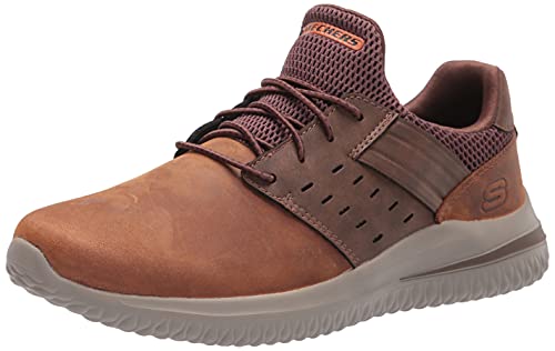 Skechers Herren Delson 3.0-Ezra Slipper, Leder, Bungee-Spitze Sneaker, CDB, 41.5 EU X-Weit von Skechers
