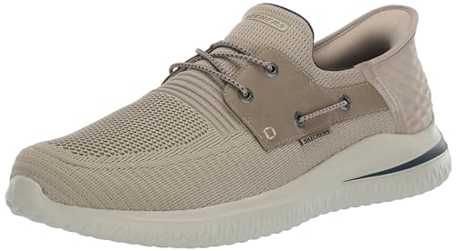 Skechers Herren Delson 3.0-Roth 210606 Slipper, Taupe, 41.5 EU Weit von Skechers
