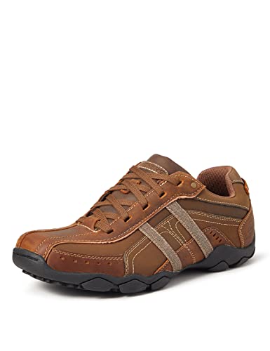 Skechers Herren Diameter Murilo Low-Top, Dark Brown Leather, 45 EU von Skechers