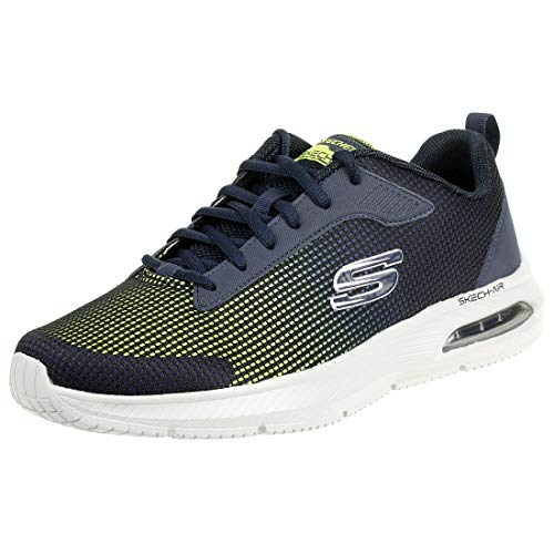 Skechers Herren Dyna-air - Blyce Sneaker, Blue Navy Mesh Pu Charcoal Trim Nvlm, 43 EU von Skechers