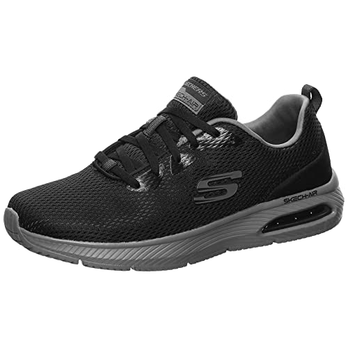 Skechers Herren Dyna-air Sneaker, Schwarz Black Mesh Charcoal Trim Bkcc, 45 EU von Skechers