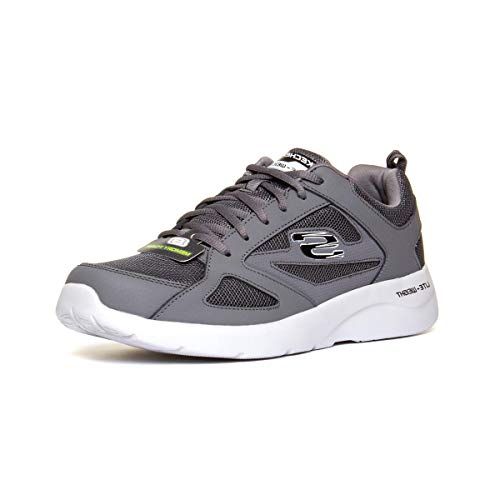 Skechers Men's DYNAMIGHT 2.0-FALLFORD Trainers, Grey (Charcoal/Black Ccbk), 9.5 (44 EU) von Skechers