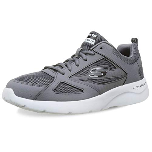 Skechers Men's DYNAMIGHT 2.0-FALLFORD Trainers, Grey (Charcoal/Black Ccbk), 9.5 (44 EU) von Skechers