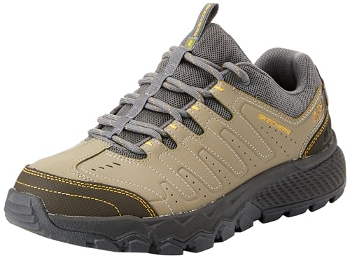 Skechers Herren Dynamit bei Trekking Low Cut, Natürliches Synthetisches Netzgewebe, Grau, 41 EU von Skechers