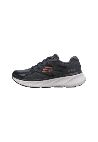 Skechers Herren Edgeride Konzo Sneaker, Navy Mesh/Orange Pu, 44 EU von Skechers