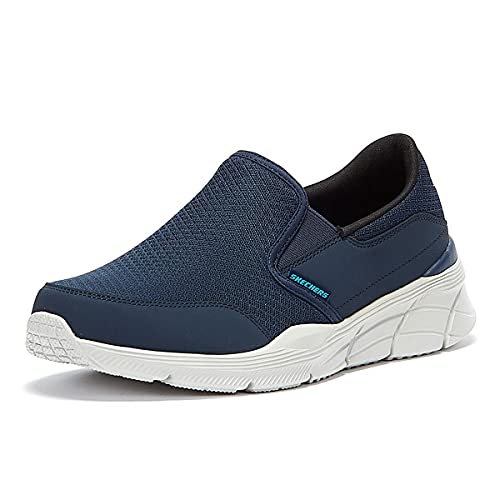 Skechers Herren Equalizer 4.0 Persisting Mid-Top Trainers, Navy Mesh Pu Trim, 42 EU von Skechers