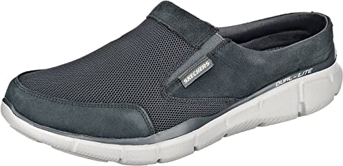 Skechers Herren Equalizer Coast To Coast Hausschuh, Anthrazit, 43EU von Skechers