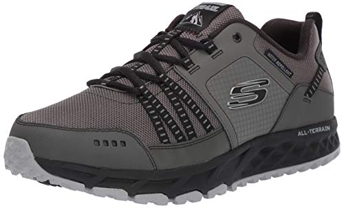 Skechers Herren Escape Plan Sneaker, Grey Charcoal Black, 41.5 EU von Skechers