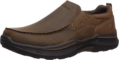 Skechers Herren Expended-Sevenoleather Leder Slip on Mokassin, CDB, 45 EU X-Weit von Skechers