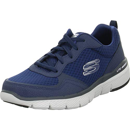 Skechers Herren Flex Advantage 3.0 Sneaker, Blau Navy Leather Mesh Trim Nvy, 45 EU Skechers Herren Flex Advantage 3.0 Sneaker, Blau Navy Leather Mesh Trim Nvy, 45 EU von Skechers