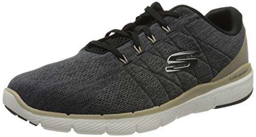 Skechers Herren Flex Advantage 3.0 Stally 39.5 EU, Charcoal Schwarz von Skechers