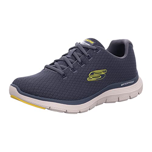 Skechers Herren Flex Advantage 4.0 Sneaker, Charcoal Textile Trim, 39.5 EU von Skechers