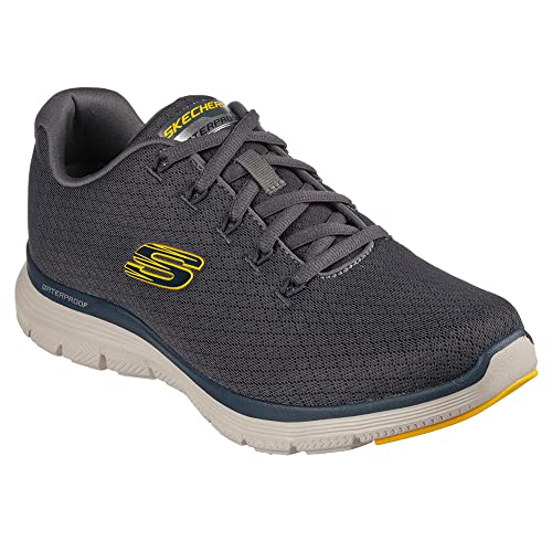 Skechers Herren Flex Advantage 4.0 Sneaker, Charcoal Textile Trim, 41 EU von Skechers