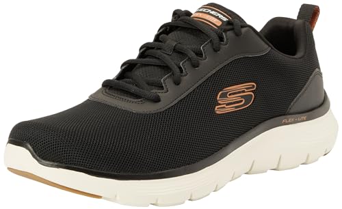 Skechers Herren Flex Advantage 5.0, Black Mesh Duraleather Orange Trim, 45 EU Skechers Herren Flex Advantage 5.0, Black Mesh Duraleather Orange Trim, 45 EU von Skechers