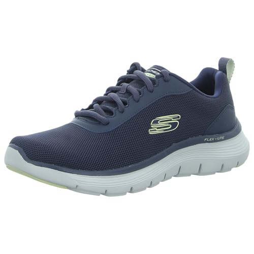 Skechers Herren Flex Advantage 5.0, Navy Mesh Duraleather Orange Trim, 42.5 EU von Skechers