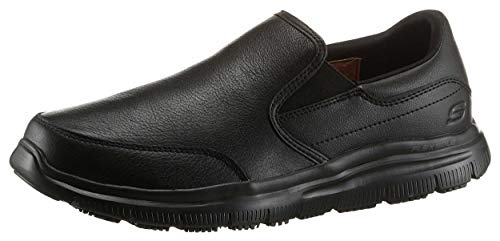 Skechers Herren Flex Advantage Sr Slip On Sneaker, Schwarz (Black Blk), 48.5 EU von Skechers
