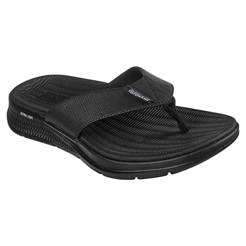 Skechers Herren GO CONSISTENT Sandal SYNTHWAVE Flip-Flop, Black, 39.5 EU von Skechers