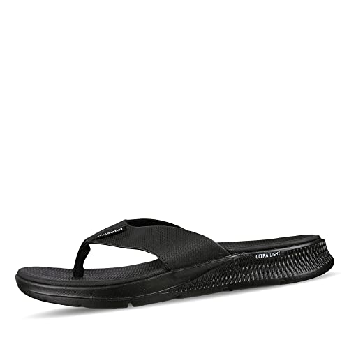 Skechers Herren GO CONSISTENT Sandal SYNTHWAVE Flip-Flop, Black, 42.5 EU von Skechers