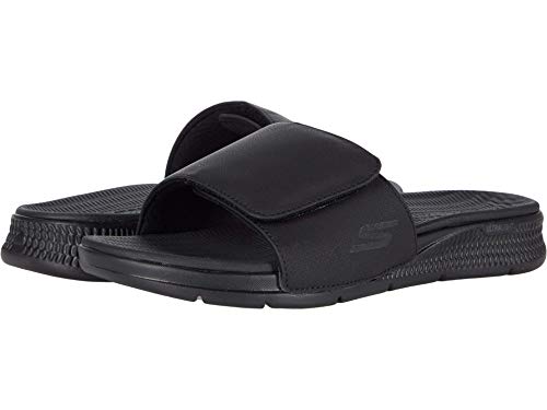 Skechers Herren Go Consistent Sandal Watershed Slide Schiebe-Sandalen, Black Synthetic, 42.5 EU von Skechers