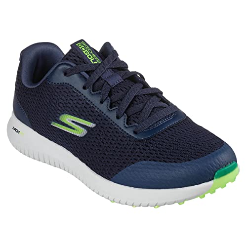 Skechers Herren GO Golf MAX 2 Fairway 3 Sneaker, Navy Textile/Lime Trim, 46 EU von Skechers