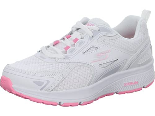 Skechers Herren GO Run CONSISTENT Laufschuh, Weiß/Rose von Skechers