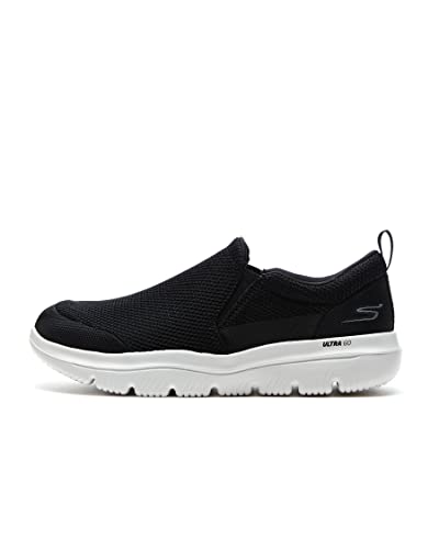 Skechers Herren GO Walk Evolution Ultra-Impeccable Sneaker, Schwarz/Weiß, 47.5 EU von Skechers