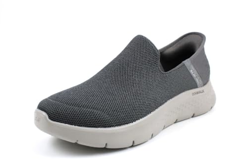 Skechers Herren GO Walk Flex Hausschuh, Dark Grey Textile, 48 EU von Skechers