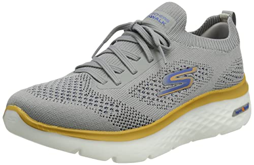 Skechers Herren GO Walk Hyper Burst Sneaker, Grey ,41 EU von Skechers