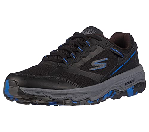 Skechers Herren GOrun Altitude Wanderschuh mit luftgekühltem Schaumstoff Sneaker, Schwarz/Blau, 45.5 EU von Skechers