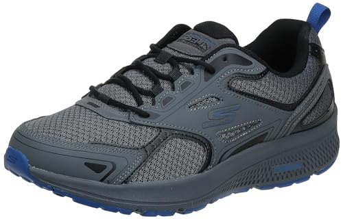 Skechers Herren GOrun Consistent-Athletic Workout Running Walking Shoe with Air Cooled Foam Sneaker, Anthrazitblau, 43 EU X-Weit von Skechers