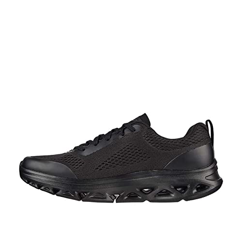 Skechers Herren GOrun Glide-Step Flex – athletische Workout-Laufschuhe mit luftgekühltem Schaumstoff Sneaker, Schwarz, 45 EU von Skechers