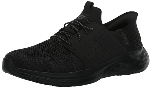 Skechers Herren Garner-Newick 210803 Slip-Ins mit niedrigem Profil, Schwarz/Schwarz, 45 EU von Skechers